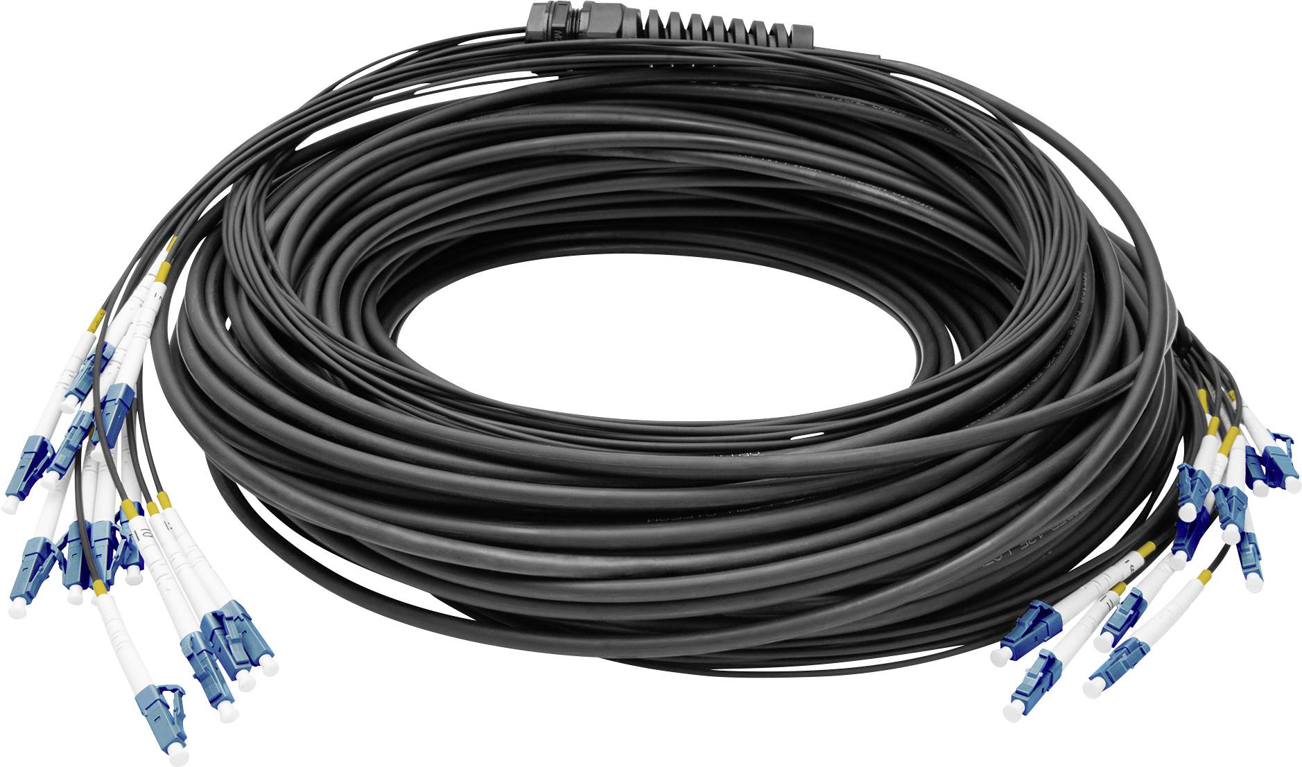 Digitus DK-2A33CU050BK-BBB światłowodowe do światłowodów kabel 50 m czarny [12x złącze męskie LC/UPC - 12x złącze męskie - obrazek 1