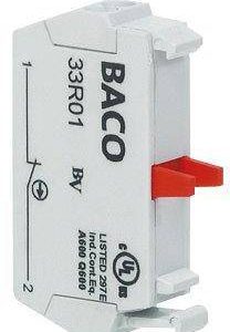 Element stykowy 33R01 1 NC chwilowy 600 V BACO BA33R01 1 szt. Element stykowy 33R01 1 NC chwilowy 600 V BACO BA33R01 1 szt.
