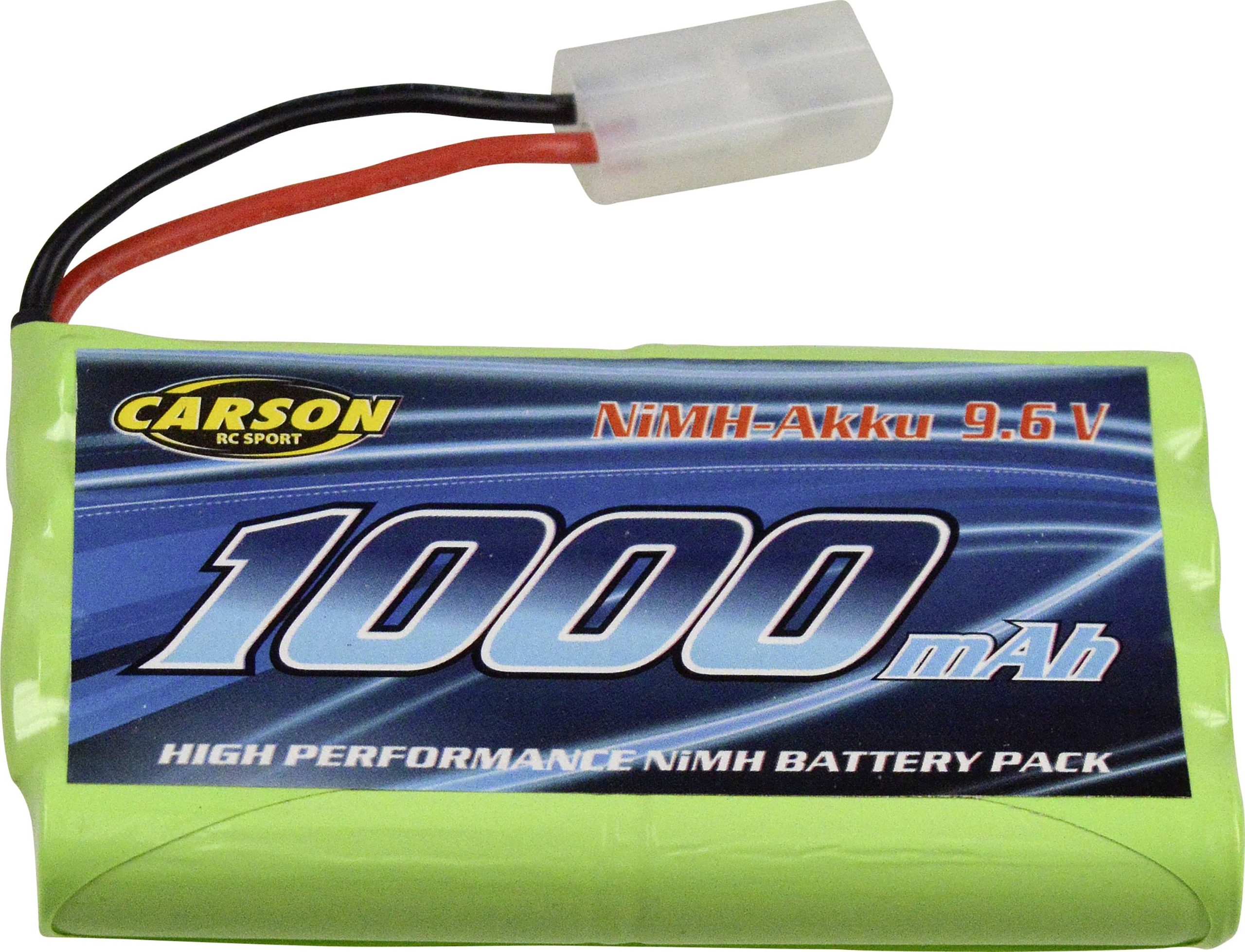 Pakiet akumulatorów (NiMH) 9.6 V 1000 mAh Carson Modellsport Wtyczka Tamiya - obrazek 1