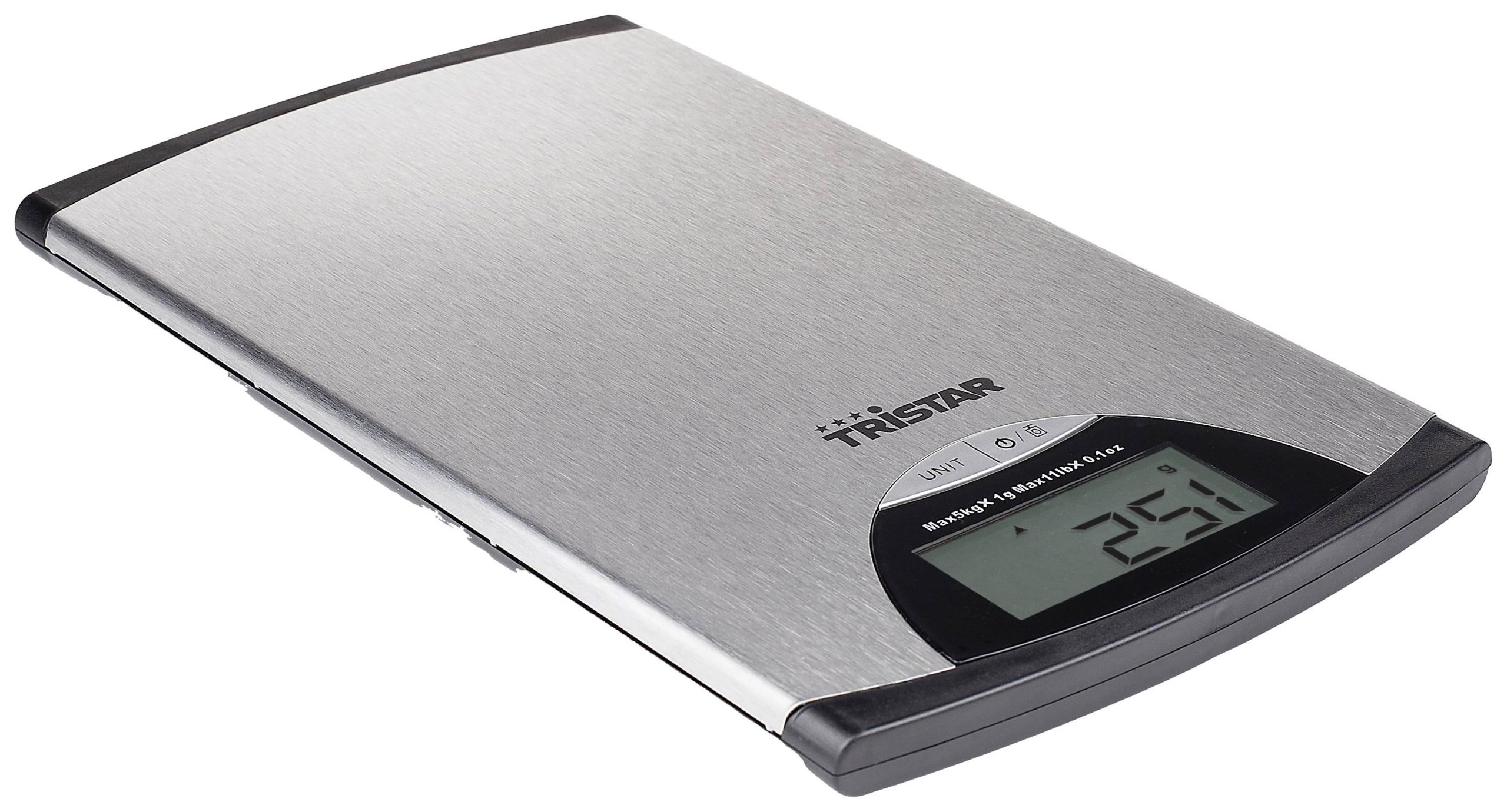 Tristar KW-2435 Waga kuchenna cyfrowy Zakres pomiaru maks.=5 kg srebrny - obrazek 1