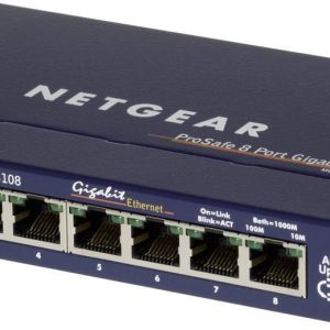 Switch NETGEAR GS108GE, 8, 1000 MBit/s Switch NETGEAR GS108GE, 8, 1000 MBit/s