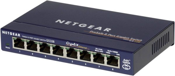 Switch NETGEAR GS108GE, 8, 1000 MBit/s