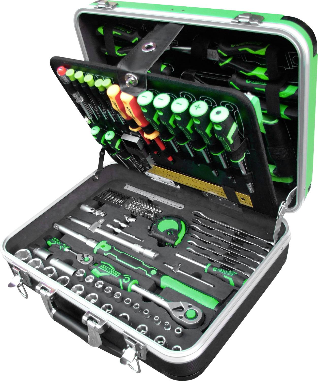 KS Tools 512.0147 COMPETITION 1/4"+1/2" Universal-Werkzeug 512.0147 Zestaw narzędzi uniwersalny w walizce - obrazek 1