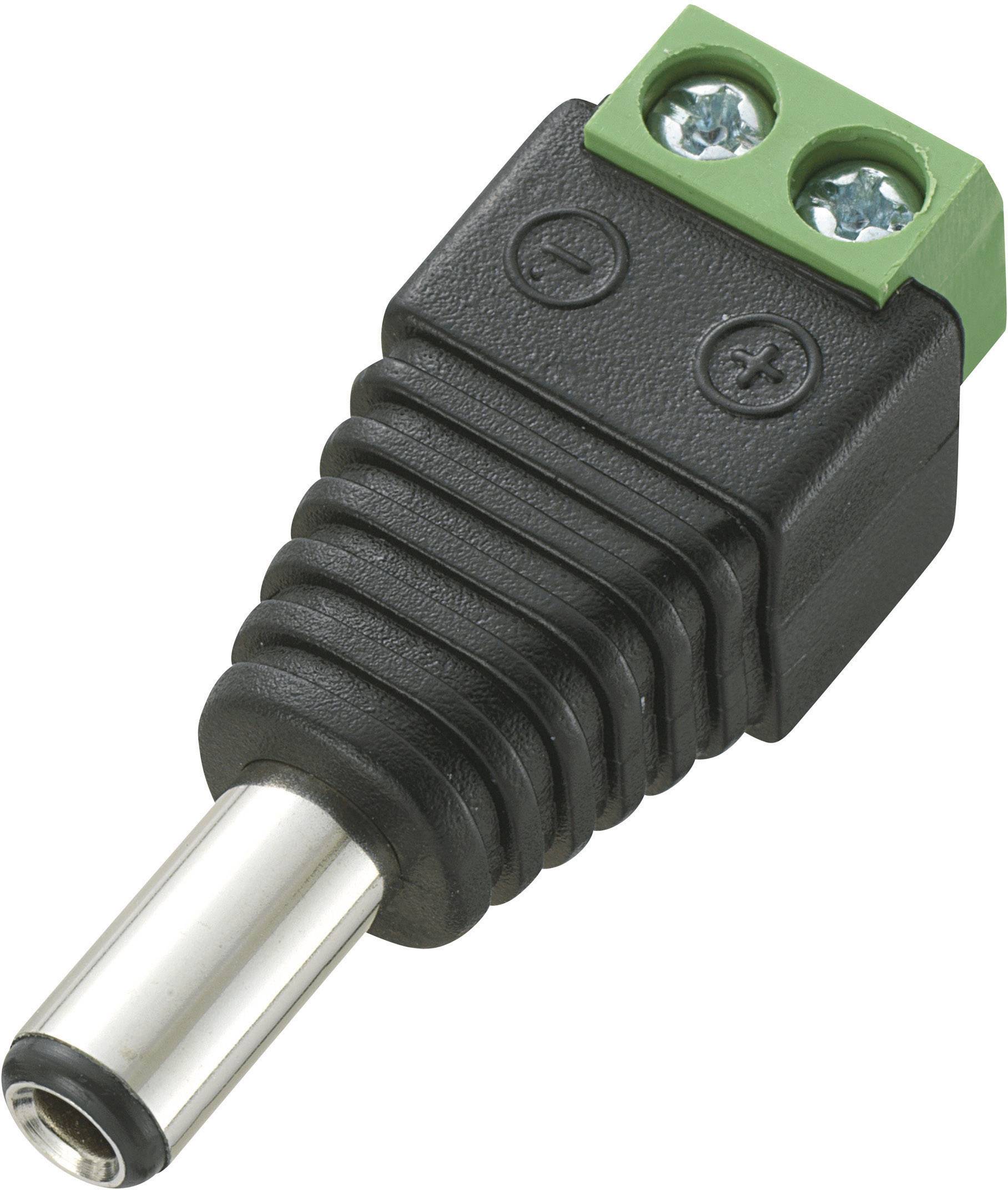 Złącze męskie niskonapięciowe TRU COMPONENTS DC-13M złącze męskie proste 5.5 mm 2.5 mm 1 szt. - obrazek 1