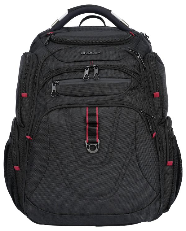 Plecak na laptopa KROSER TSA Friendly Travel Laptop Backpack 17.3 XL, 43,9 cm (17,3″) , czarny