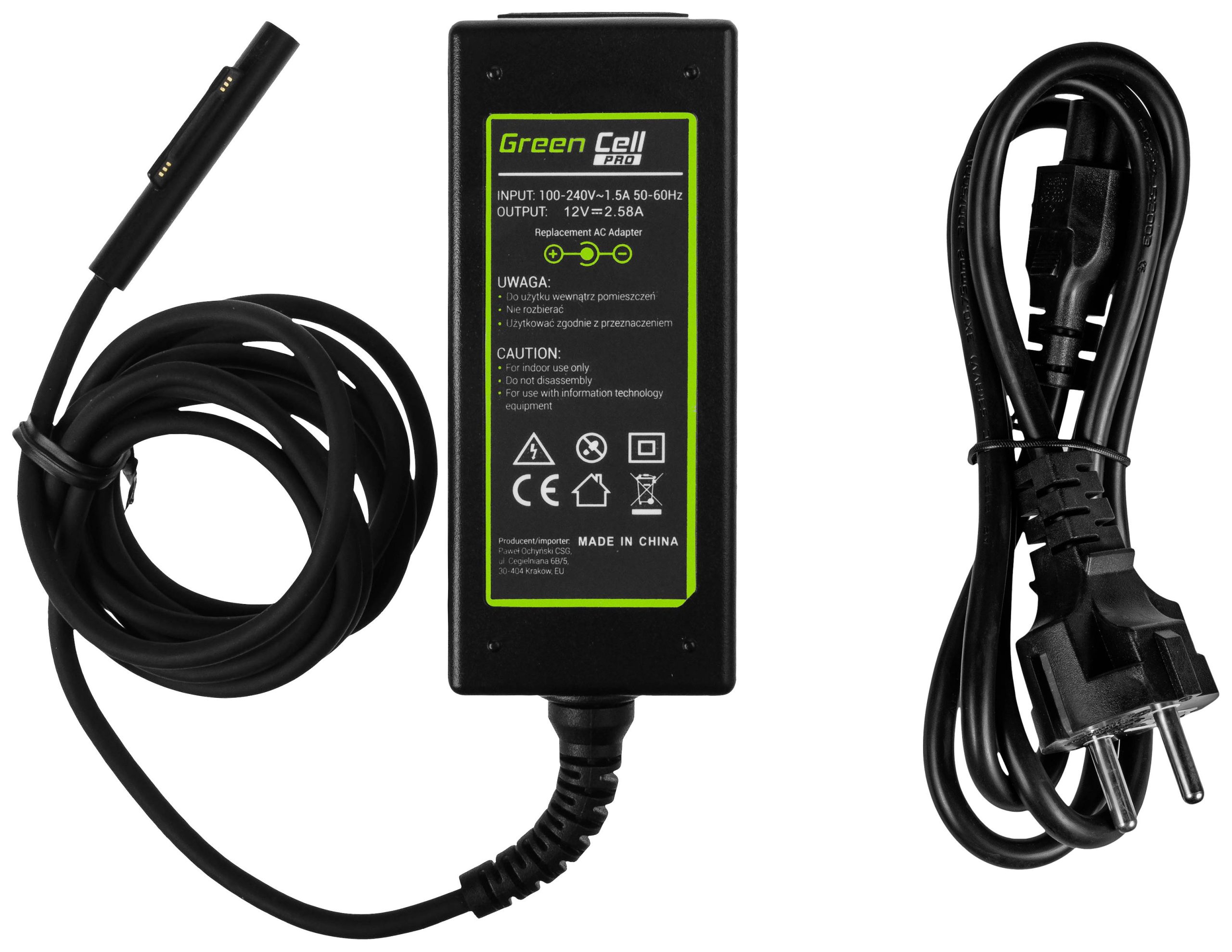 Zasilacz do laptopa Green Cell GC-AD63P 36 W 2.58 A - obrazek 1