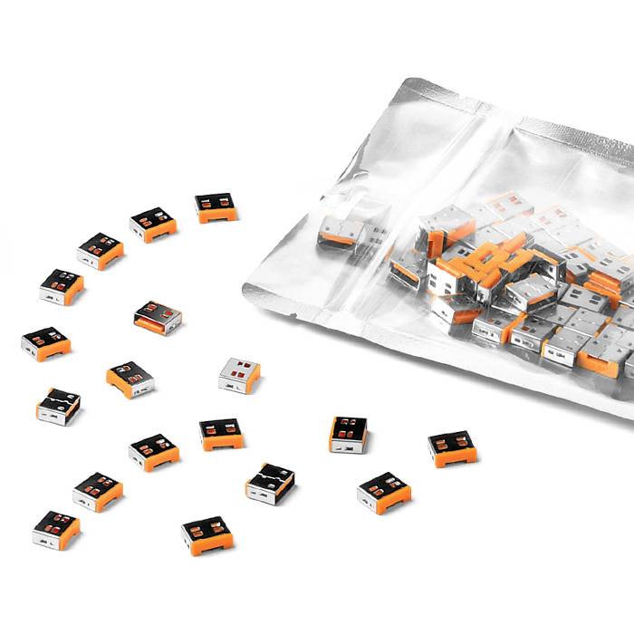 Smartkeeper Blokada portu USB UL03P2OR Zestaw 100-elementowy pomarańczowy bez klucza UL03P2OR - obrazek 1