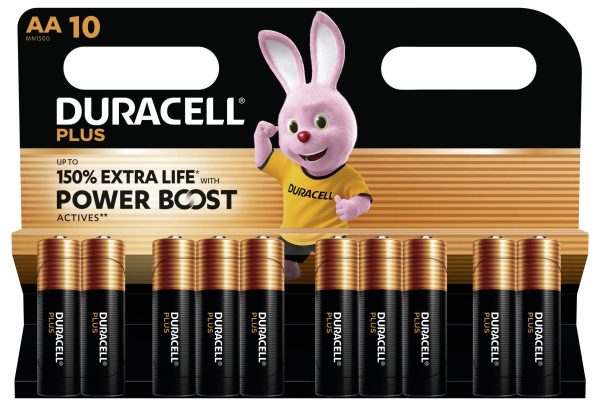 Baterie AA Duracell Plus Power Boost 151259, 1.5 V, alkaliczno-manganowe, 10 szt.