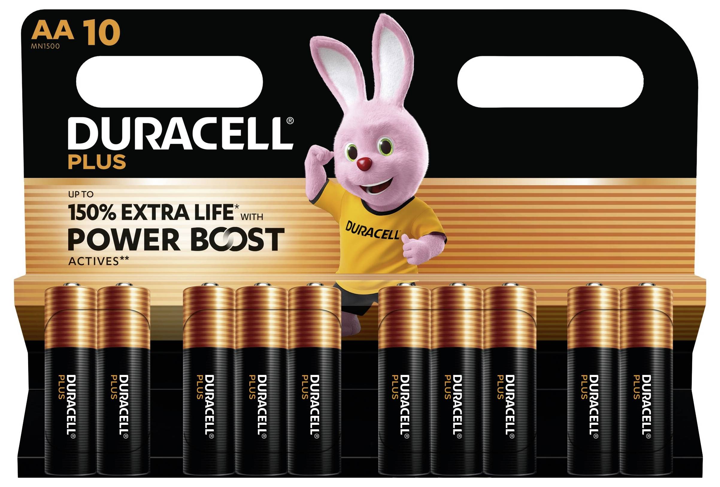 Baterie AA Duracell Plus Power Boost 151259, 1.5 V, alkaliczno-manganowe, 10 szt. - obrazek 1