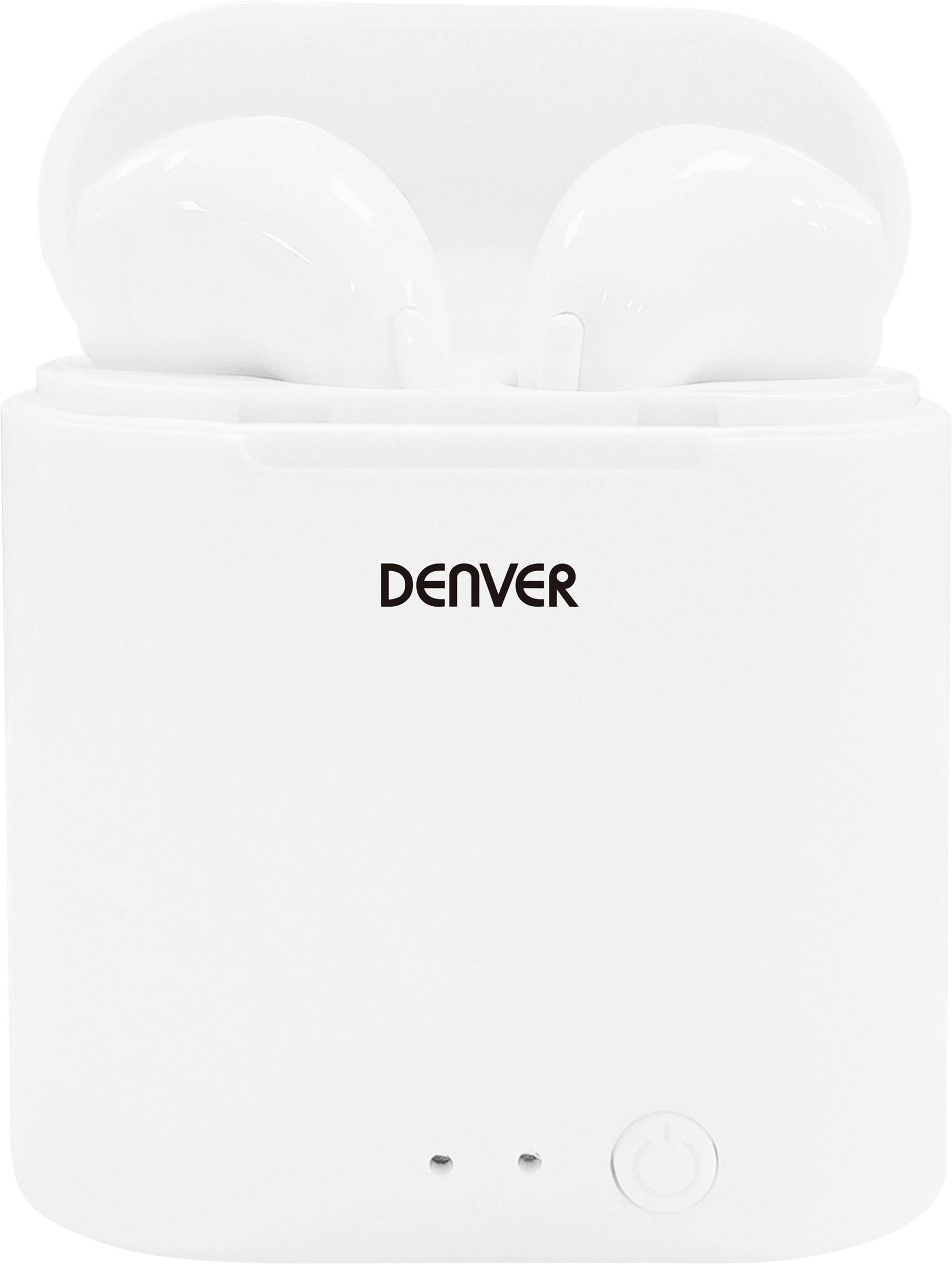 Denver TWE-36 Słuchawki douszne Bluetooth stereo biały Walizka Telefon komórkowy - obrazek 1