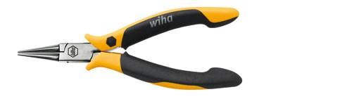 Wiha 26804 ESD Szczypce okrągłe proste stal narzędziowa 120 mm - obrazek 1