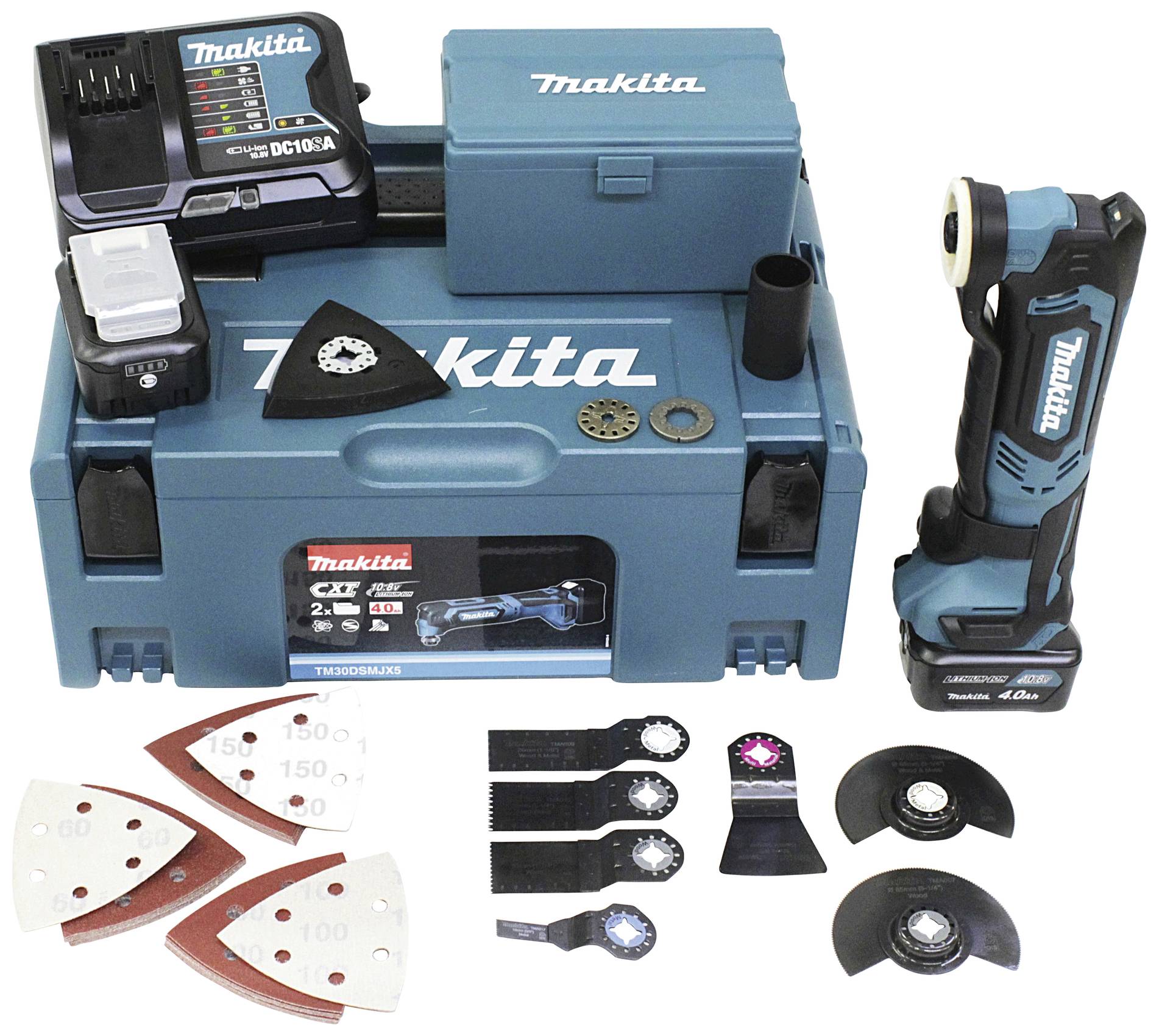 Makita TM30DSMJX5 TM30DSMJX5 Narzędzie wielofunkcyjne akumulatorowe zaw. 2 akumulatory, zaw. ładowarkę, zaw. walizkę 12 - obrazek 1