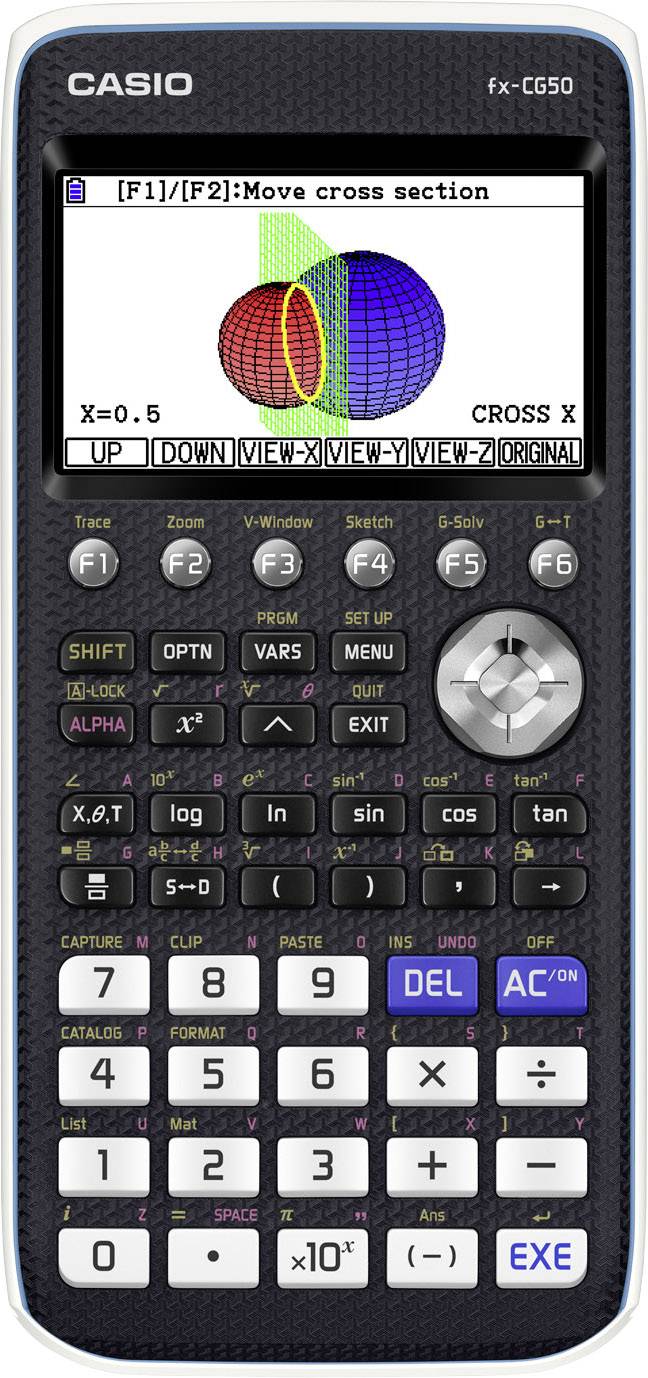 Casio fx-CG50 Kalkulator graficzny czarny Wyświetlacz: 21 bateryjne (S x W x G) 89 x 18.6 x 188.5 mm - obrazek 1