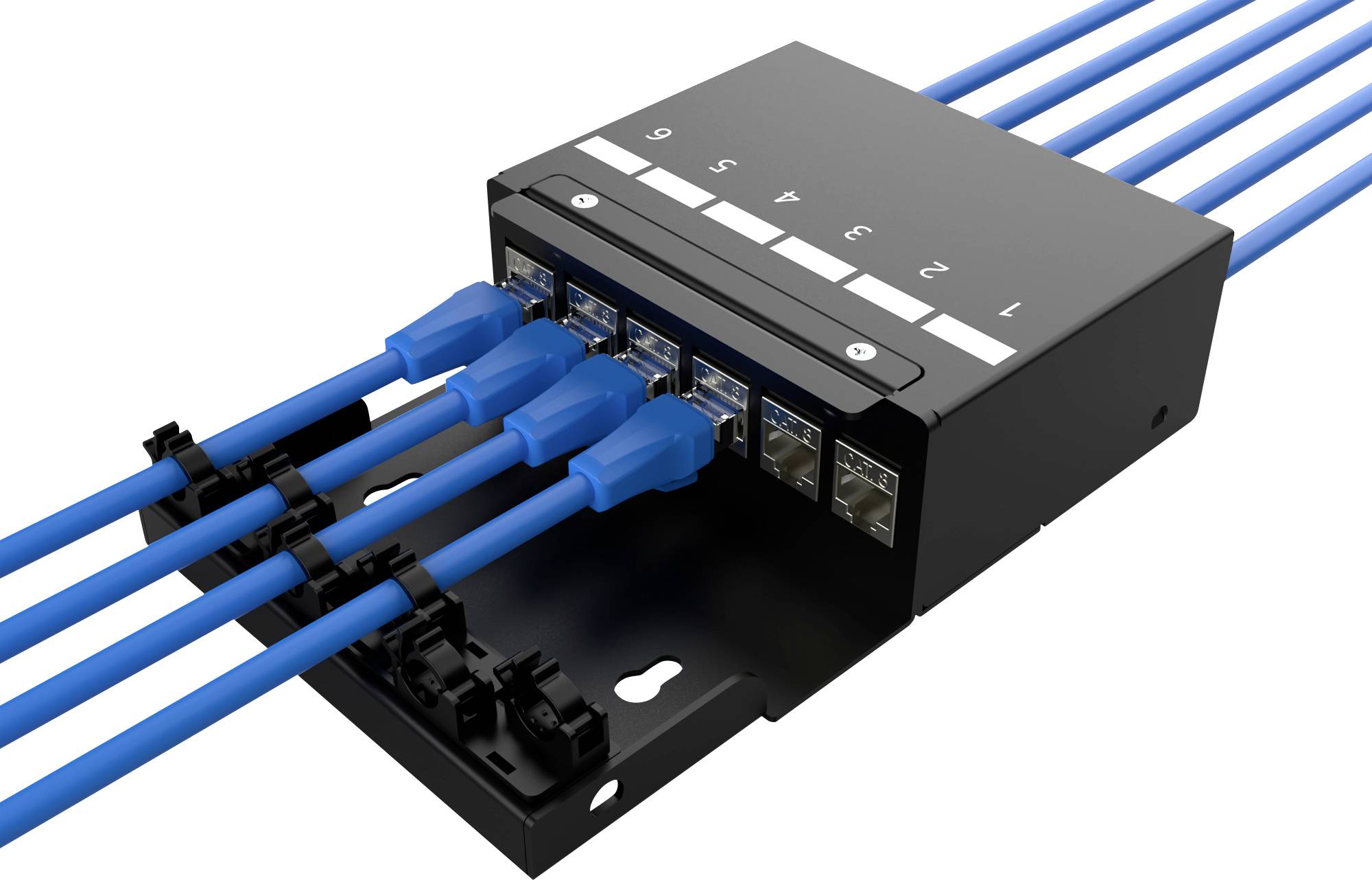 Digitus DN-93708-6 Moduł RJ45 Keystone brak specyfikacji sieciowej 1 szt. - obrazek 1