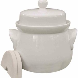 3203 Mini-Gärtopf creme 3,0 l mit Deckel und Steinen Garnek do fermentacji 3203 Mini-Gärtopf creme 3,0 l mit Deckel und Steinen Garnek do fermentacji