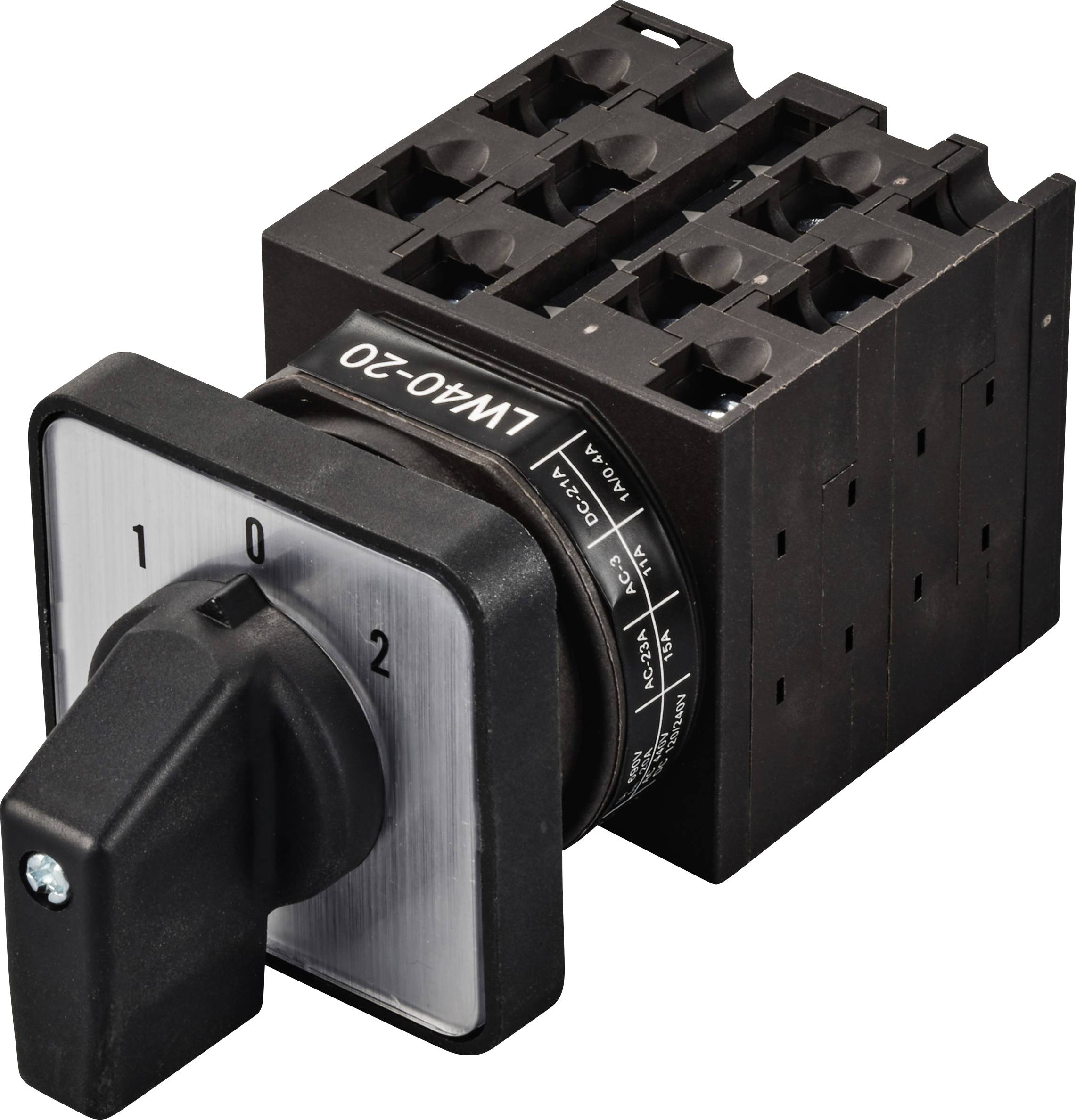 TRU COMPONENTS TC-12835372 Przełącznik krzywkowy TC-LW40-20 D404/4A48I, 690 V, 20 A, 2 x 45 ° - obrazek 1