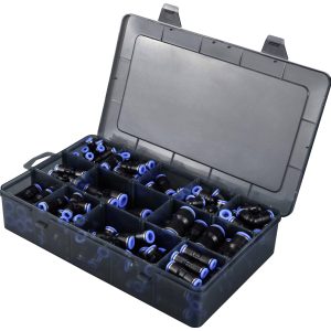 Złącze pneumatyczne TRU COMPONENTS TC-Fitting kits-A Średnica rury: 4 mm, 6 mm, 8 mm, 10 mm, 12 mm 145 szt. Złącze pneumatyczne TRU COMPONENTS TC-Fitting kits-A Średnica rury: 4 mm, 6 mm, 8 mm, 10 mm, 12 mm 145 szt.