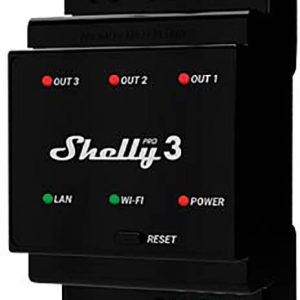 Shelly Shelly Pro 3 Przekaźnik na szynę DIN Wi-Fi, Bluetooth Shelly Shelly Pro 3 Przekaźnik na szynę DIN Wi-Fi, Bluetooth