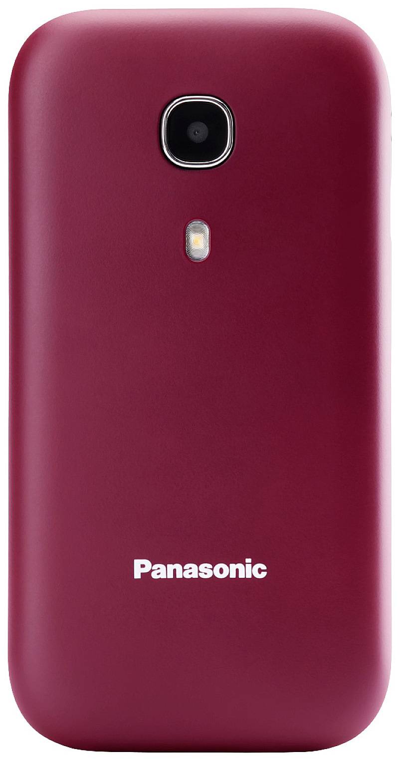 Panasonic KX-TU400 Telefon komórkowy z klapką dla Seniora Funkcja SOS czerwony - obrazek 1