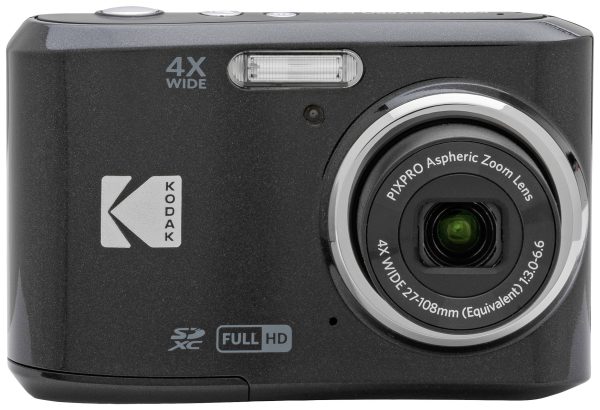 Kodak Pixpro FZ45 Friendly Zoom Aparat cyfrowy 16 MPx Zoom optyczny: 4 x czarny Nagrywanie w Full-HD, Wideo HDR