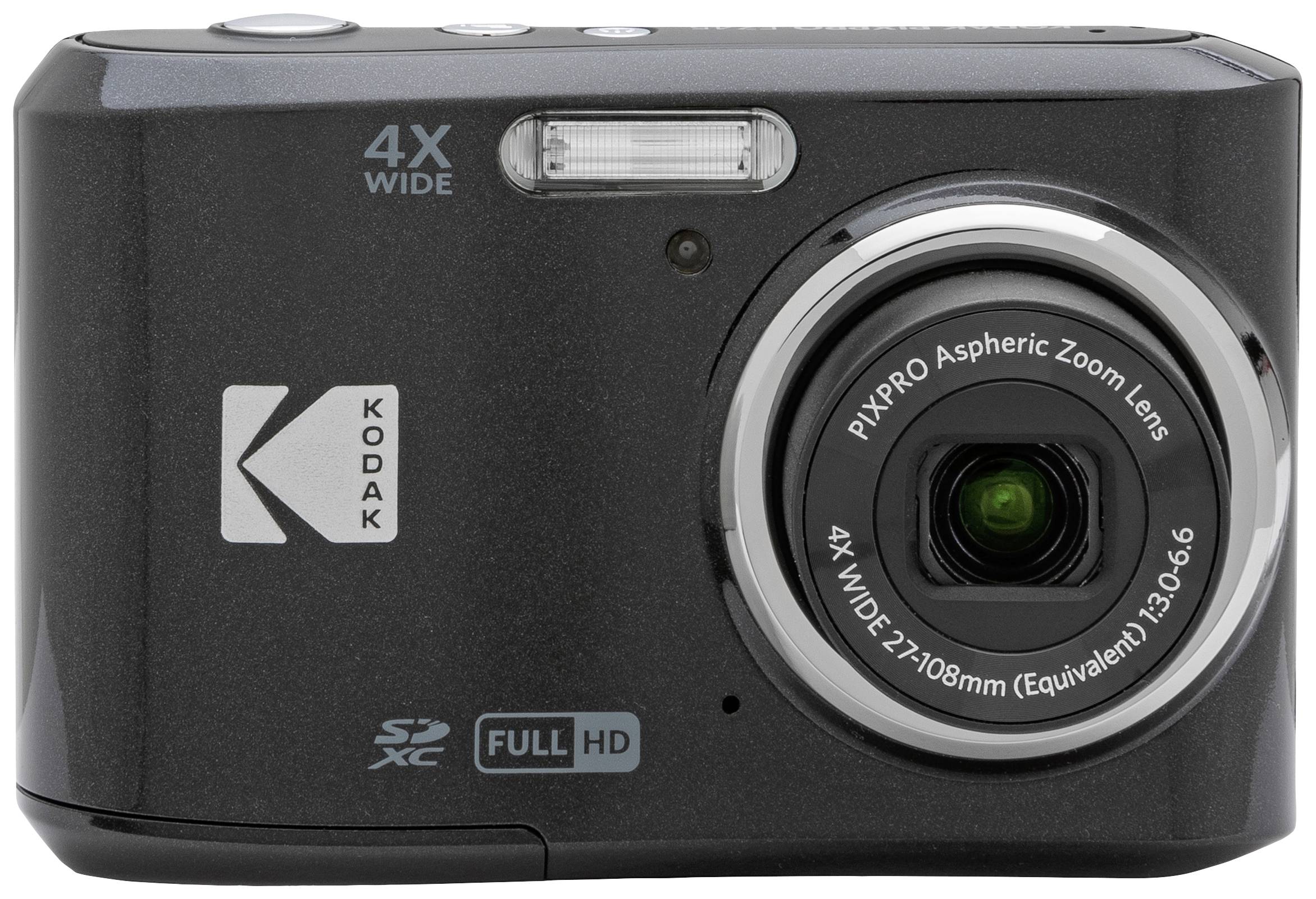 Kodak Pixpro FZ45 Friendly Zoom Aparat cyfrowy 16 MPx Zoom optyczny: 4 x czarny Nagrywanie w Full-HD, Wideo HDR - obrazek 1
