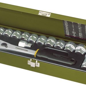 Klucze nasadowe z grzechotką przelotową Proxxon Industrial 23604, 1/2″ (12.5 mm), 14 szt. Klucze nasadowe z grzechotką przelotową Proxxon Industrial 23604, 1/2″ (12.5 mm), 14 szt.
