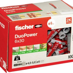 Fischer 535453 DUOPOWER 6×30 LD Kołek 2-komponentowy 30 mm 6 mm 100 szt. Fischer 535453 DUOPOWER 6×30 LD Kołek 2-komponentowy 30 mm 6 mm 100 szt.