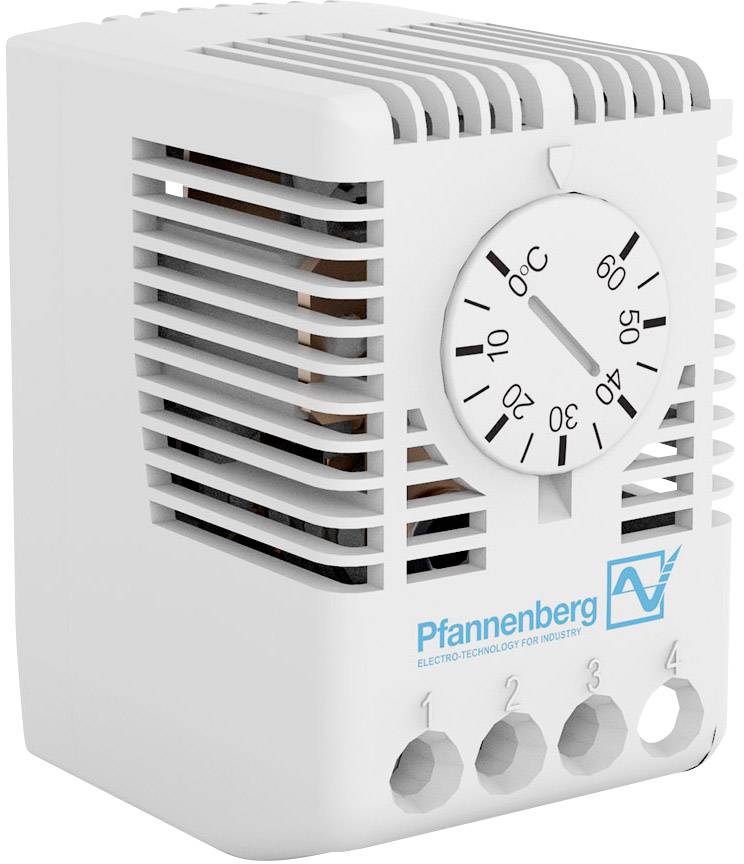 Pfannenberg Termostat do szafy rozdzielczej FLZ 510 THERM. 1K 0°..+60°C 250 V/AC 1 zestyk przełączny (D x S x W) 47.5 x - obrazek 1