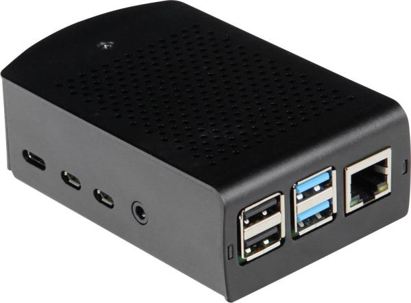 Obudowa SBC Joy-it rb-alucasep4+06 Raspberry Pi® aluminium czarny
