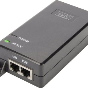 Digitus DN-95103-2 Injektor PoE 1 GBit/s IEEE 802.3at (25.5 W), IEEE 802.3af (12.95 W) Digitus DN-95103-2 Injektor PoE 1 GBit/s IEEE 802.3at (25.5 W), IEEE 802.3af (12.95 W)