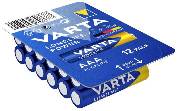 Bateria AAA/R03 Varta LONGLIFE Power AAA Big Box 12 1.26 Ah 1.5 V 12 szt.