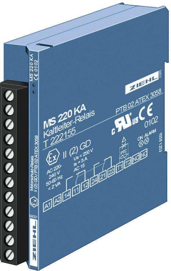 Przekaźnik Ziehl MS 220 KA Ilość wyjśc przekaźnikowych: 1 - obrazek 1