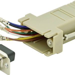 Adapter D-Sub Digitus AK-610516-000-I złącze żeńskie D-SUB 9-pin – złącze żeńskie RJ45 Adapter D-Sub Digitus AK-610516-000-I złącze żeńskie D-SUB 9-pin – złącze żeńskie RJ45