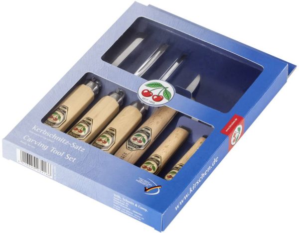 Zestaw dłut Kirschen 3406000 Długość 245 mm drewno