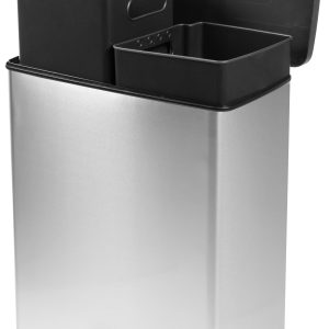 Curver Deco bin slim 254619 Kosz na śmieci 52 l (S x W x G) 486 x 615 x 284 mm srebrny, czarny 1 szt. Curver Deco bin slim 254619 Kosz na śmieci 52 l (S x W x G) 486 x 615 x 284 mm srebrny, czarny 1 szt.