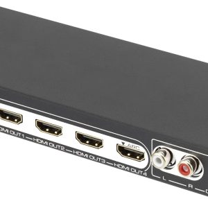Splitter HDMI SpeaKa Professional SP-5988728, z gniazdami audio, z pilotem zdalnego sterowania, Ilość wejść: 2 x, Ilość Splitter HDMI SpeaKa Professional SP-5988728, z gniazdami audio, z pilotem zdalnego sterowania, Ilość wejść: 2 x, Ilość