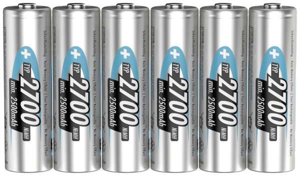 Akumulatory NiMH AA Ansmann, 1.2 V, 2700 mAh, 6 szt.
