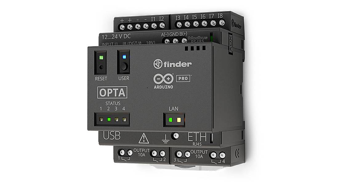 Moduł komunikacji PLC Arduino Opta Lite AFX00003, 12 V/DC, 24 V/DC - obrazek 1