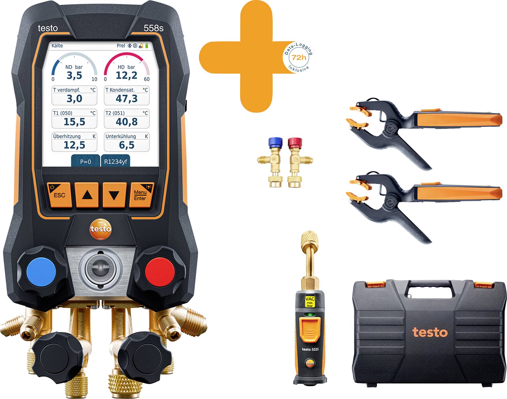 Zestaw Smart Vacuum testo 0564 2558 ciśnienie, temperatura funkcja dataloggera - obrazek 1