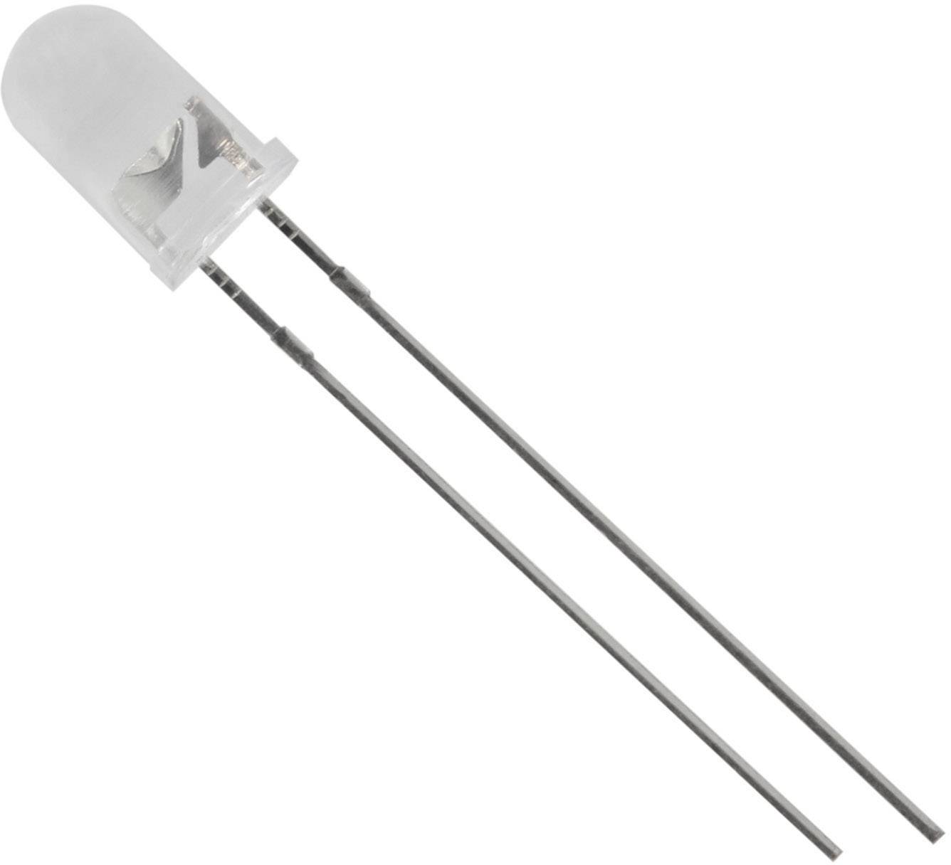 Dioda LED THT HuiYuan 5003Y1C-BSA-A, żółty, okrągły, 5 mm, 1500 mcd, 15 °, 20 mA, 2.1 V - obrazek 1