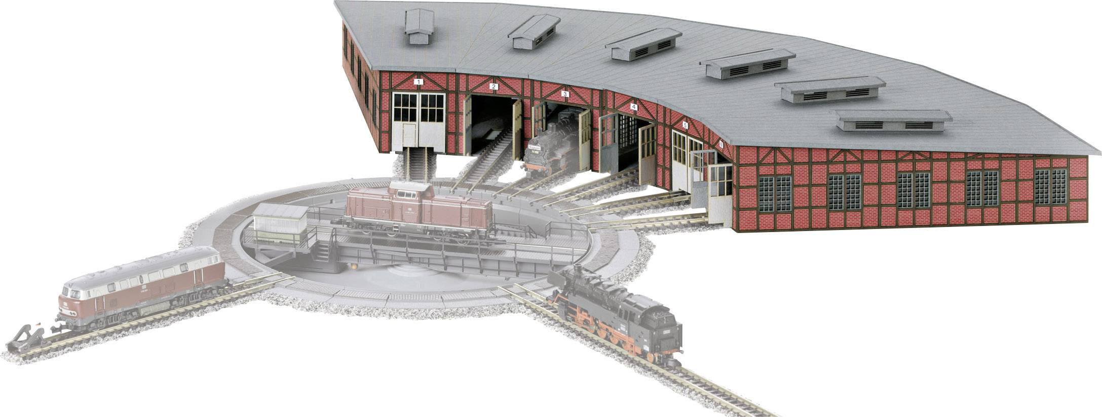 Lasercut zestaw Märklin 89835 Z Dodatek Roundhouse 1 szt. - obrazek 1