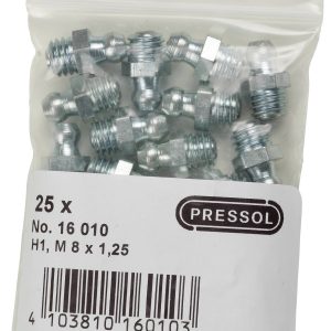Pressol Smarowniczka stożkowa H1 prosta, M 8 x 1,25 25 szt. Pressol Smarowniczka stożkowa H1 prosta, M 8 x 1,25 25 szt.