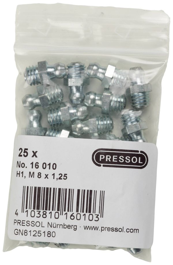 Pressol Smarowniczka stożkowa H1 prosta, M 8 x 1,25 25 szt.