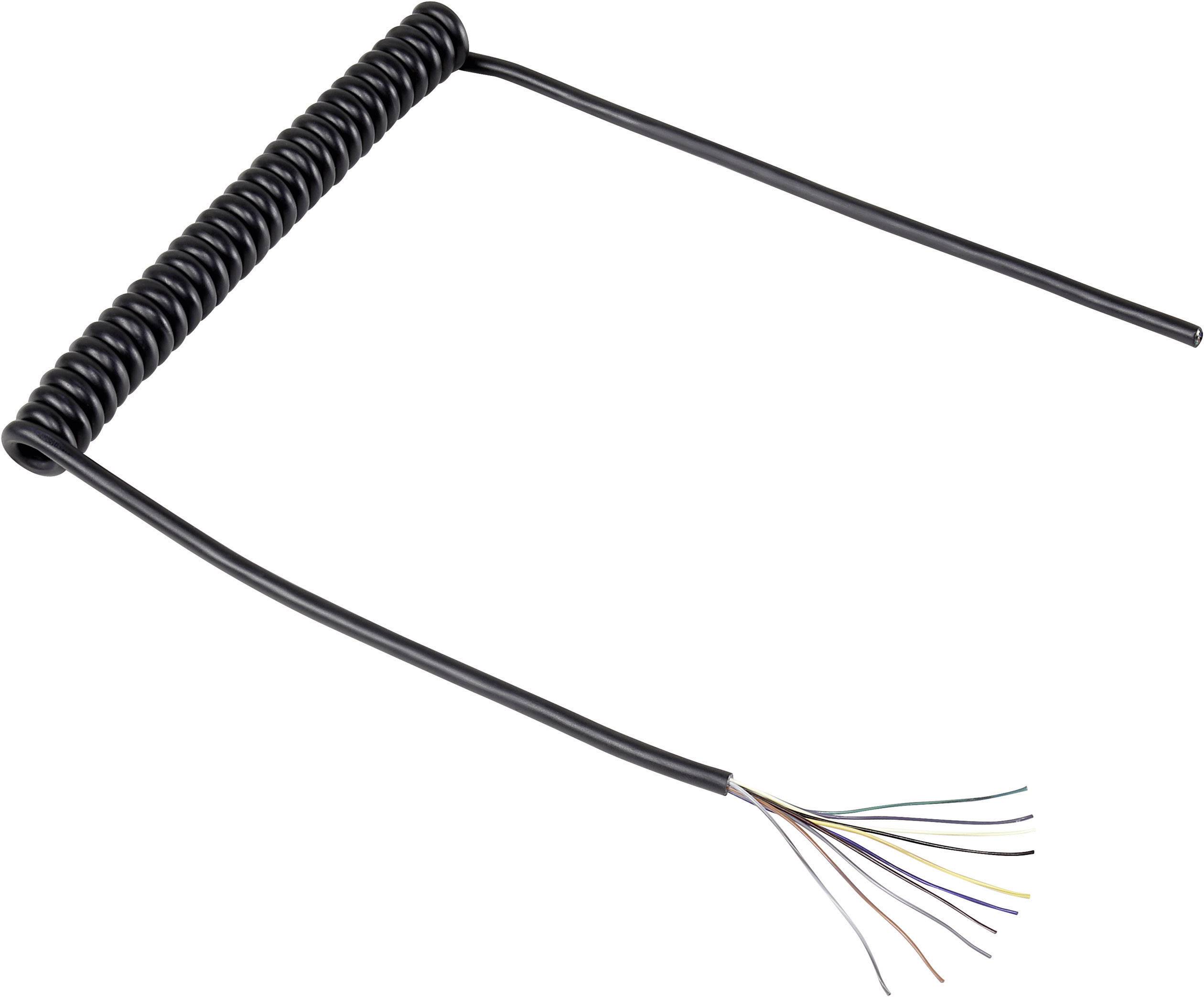 Przewód spiralny TRU COMPONENTS 1571517, 10 x 5 mm, od 300 mm do 900 mm, 1 szt. - obrazek 1