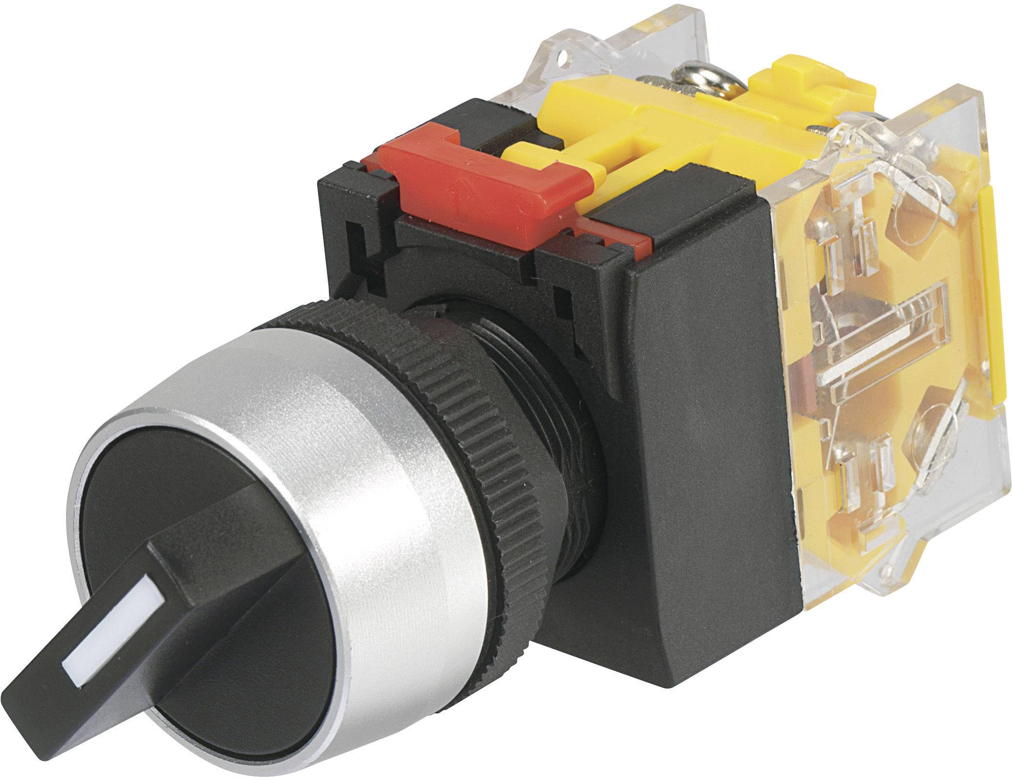 Przełącznik obrotowy TRU COMPONENTS 704675, 250 V/AC, 5 A, Pozycje przełączenia 3, 2 x 45 °, IP40, 1 szt. - obrazek 1
