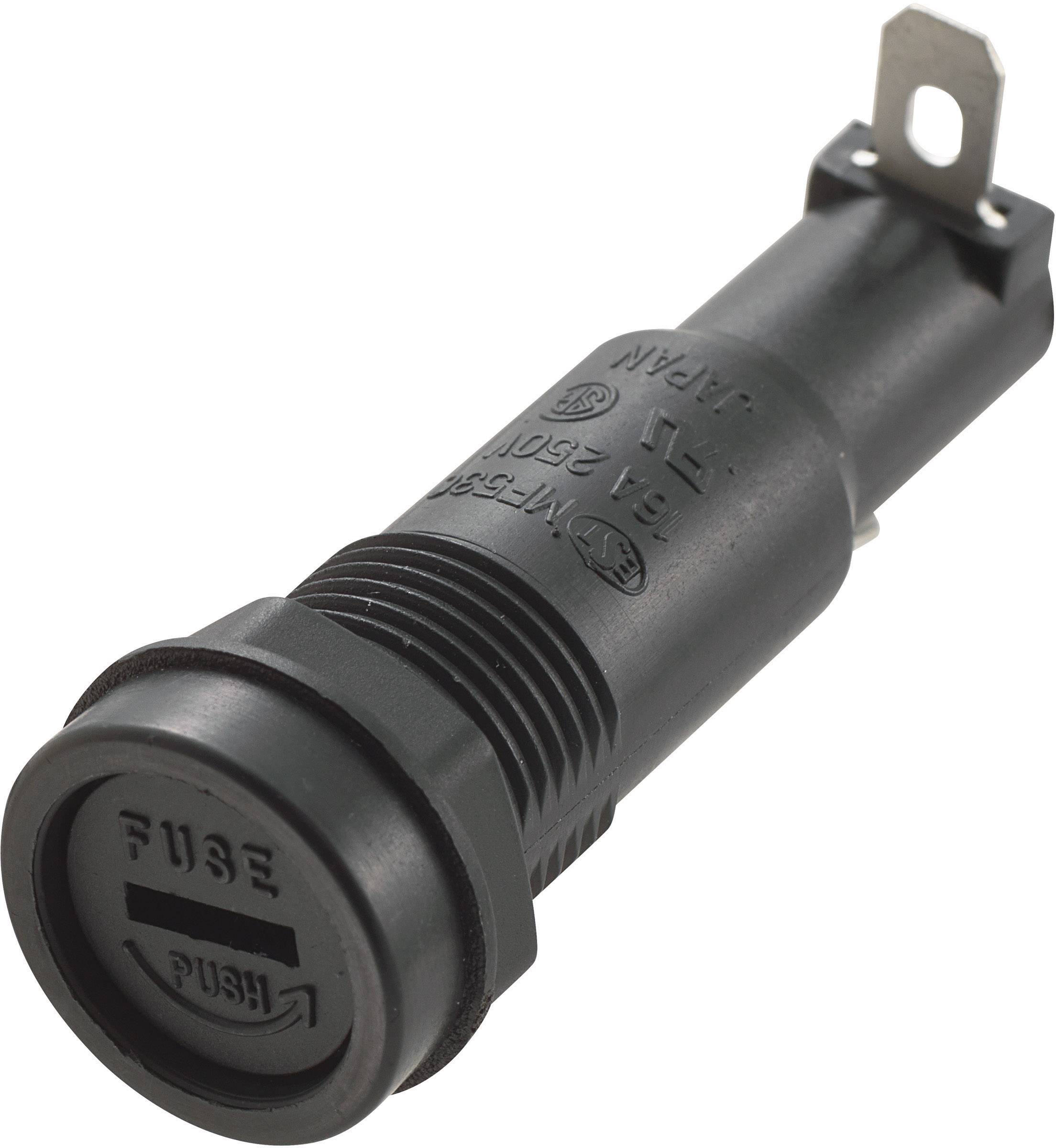 TRU COMPONENTS 701465 Uchwyt bezpiecznika MF-530, 250 V/AC, 16 A, 1 szt. - obrazek 1