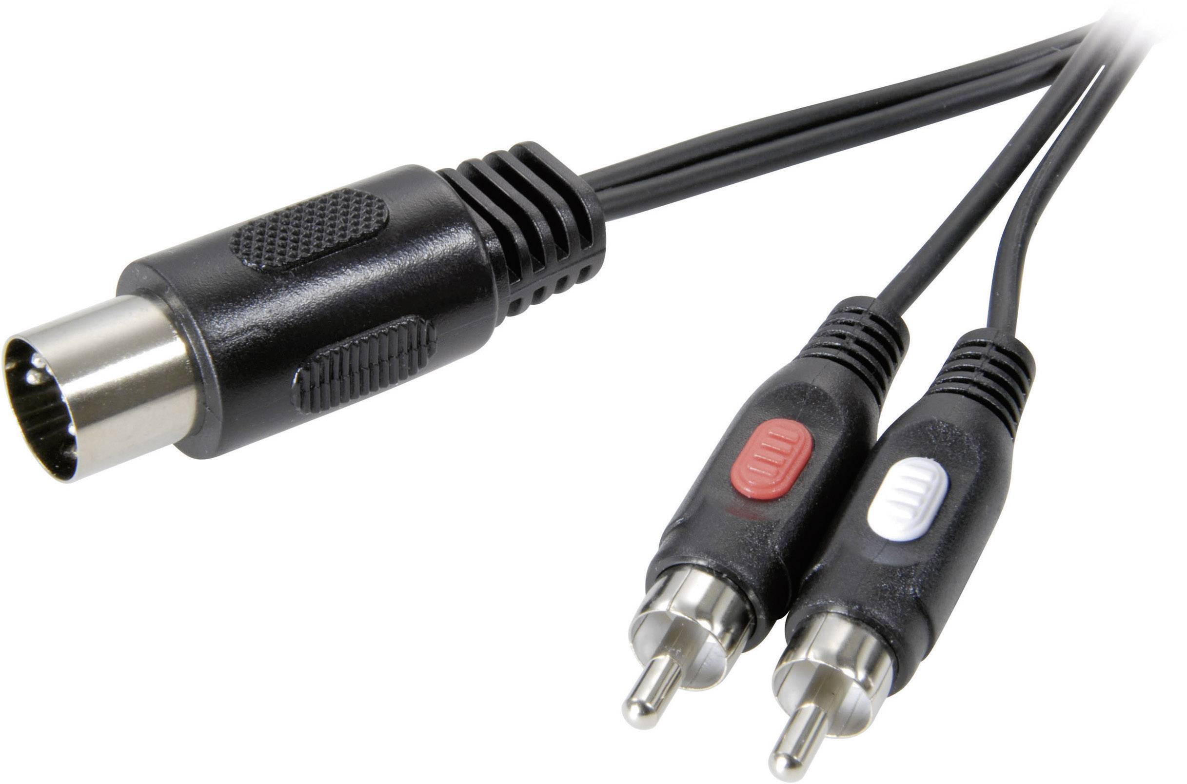 Audio kabel SpeaKa Professional SP-7870640, Złącze DIN, RCA/Cinch, 1.50 m - obrazek 1