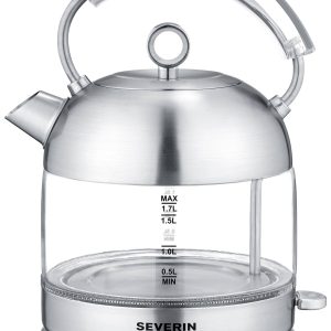 Severin WK 3459 Czajnik bezprzewodowy, nie zawiera BPA stali szlachetnej Pojemność: 1.7 l Severin WK 3459 Czajnik bezprzewodowy, nie zawiera BPA stali szlachetnej Pojemność: 1.7 l