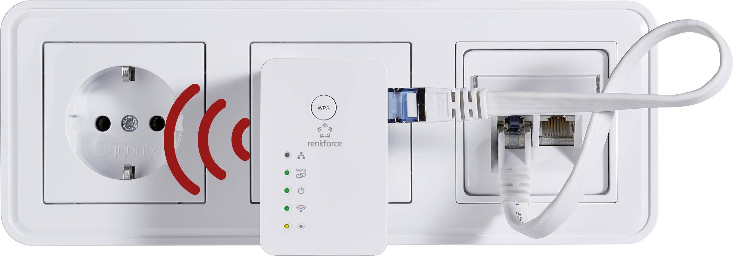 Access Point WLAN Renkforce RF-AP-N300Mini RF-4818888, 300 MBit/s, 2.4 GHz, 1 szt. - obrazek 1