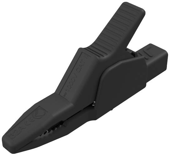 Zacisk krokodylkowy izolowany SKS Hirschmann AK 2 B 2540, CAT II / 1000V, O = 4 mm, 34 - obrazek 1